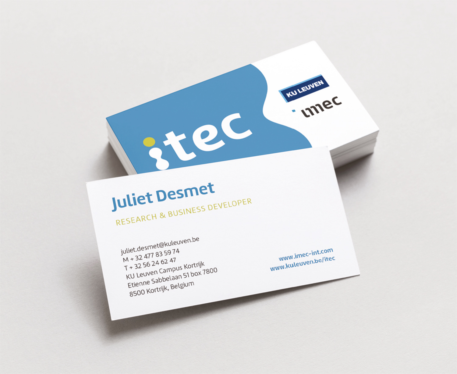 ITEC naamkaartje